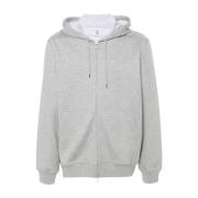 Grijze Hoodie van Kasjmiermix Brunello Cucinelli , Gray , Heren