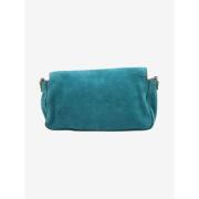 Pre-owned Suede shoulder-bags Fendi Vintage , Green , Dames