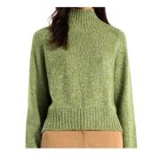 Gedraaide Lange Mouw Jersey Trui Margaux Lonnberg , Green , Dames