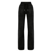 Zwarte Zak Track Broek Juicy Couture , Black , Dames