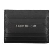 Heren Portemonnee Zwart met Kaarthouder Tommy Hilfiger , Black , Heren