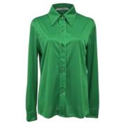 Pre-owned Polyester tops Givenchy Pre-owned , Green , Dames