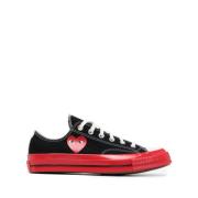 Zwarte Bug-Eyed Heart Sneakers Comme des Garçons Play , Black , Dames