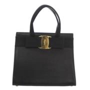 Pre-owned Fabric handbags Salvatore Ferragamo Pre-owned , Black , Dame...