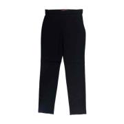 Jersey Scuba Broek Max Mara , Black , Dames