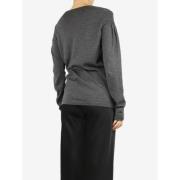 Pre-owned Wool tops Miu Miu Pre-owned , Gray , Dames