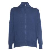 Navy Cardigan met Rits Ballantyne , Blue , Heren