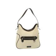 Pre-owned Canvas shoulder-bags Burberry Vintage , Beige , Dames