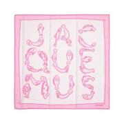 Perzik Bandana met Visprint Jacquemus , Pink , Dames