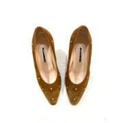 Pre-owned Leather heels Jil Sander Pre-owned , Brown , Dames