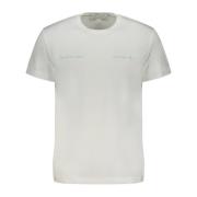 Witte Heren T-shirt Korte Mouwen Calvin Klein , White , Heren