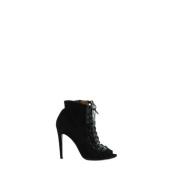 Pre-owned Leather boots Aquazzura Pre-owned , Black , Dames