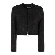 Boucle Crop Jack Rotate Birger Christensen , Black , Dames