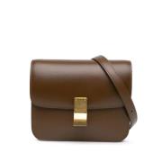 Pre-owned Leather crossbody-bags Celine Vintage , Brown , Dames