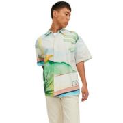 Landschap Print Shirt Jack & Jones , Multicolor , Heren