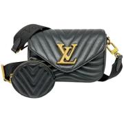 Pre-owned Leather louis-vuitton-bags Louis Vuitton Vintage , Black , D...