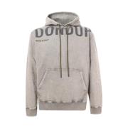 Groene hoodie met logoprint Dondup , Green , Heren