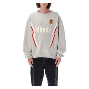 Lightning Crewneck Gebreide Kleding Heather Grey Rhude , Gray , Heren