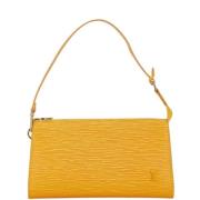 Pre-owned Leather louis-vuitton-bags Louis Vuitton Vintage , Yellow , ...