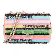 Pre-owned Leather crossbody-bags Chanel Vintage , Multicolor , Dames