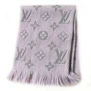 Pre-owned Wool scarves Louis Vuitton Vintage , Gray , Dames