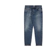 Reguliere Tapered Blauwe Jeans Edwin , Blue , Heren