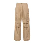 Beige Cargo Wide Leg Broek Coperni , Beige , Dames