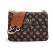 Mini Logo Schoudertas Guess , Brown , Dames