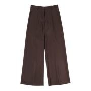 Wijde Chino Broek met Zakken Nine In The Morning , Brown , Dames