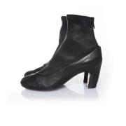 Pre-owned Leather boots Maison Margiela Pre-owned , Black , Dames