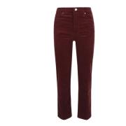 Bordeaux Jeans Frame , Red , Dames