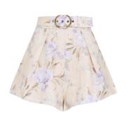 Stijlvolle Nude Linnen Zomer Shorts Zimmermann , Multicolor , Dames