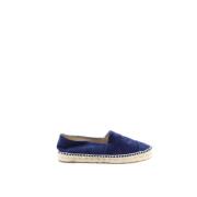 Pre-owned Leather espadrilles Chanel Vintage , Blue , Dames