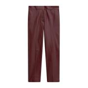 Leren Stretch Broek - Merlot Joseph , Red , Dames