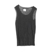 Pre-owned Fabric tops Chanel Vintage , Black , Dames