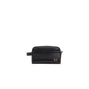 Gouden Laurier Beauty Rits Tas Fred Perry , Black , Dames