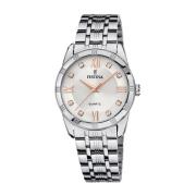 Elegante Stalen Quartz Dameshorloge Festina , Gray , Dames