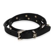 Pre-owned Leather bracelets Gucci Vintage , Black , Dames