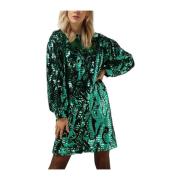 Korte Glitter Jurk Groen Silvian Heach , Green , Dames