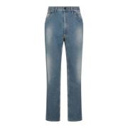 Poederblauwe Denim Jeans Vivienne Westwood , Blue , Heren