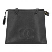 Pre-owned Leather chanel-bags Chanel Vintage , Black , Dames