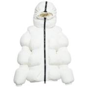 Pre-owned Cotton outerwear Moncler Pre-owned , White , Dames