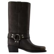 Leather boots Paris Texas , Black , Dames