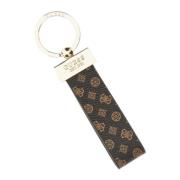 Sleutelhanger Houder Peony Bloemmotief Guess , Black , Dames