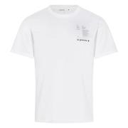 Wit T-shirt 240g Handgemaakt in Frankrijk Le Gramme , White , Heren