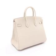 Pre-owned Leather handbags Hermès Vintage , White , Dames