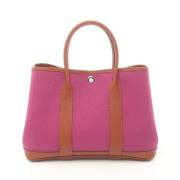 Pre-owned Leather handbags Hermès Vintage , Pink , Dames