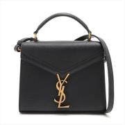 Pre-owned Leather handbags Yves Saint Laurent Vintage , Black , Dames