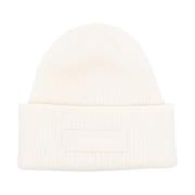 Off-White Gros Grain Beanie Jacquemus , White , Heren