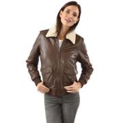 Cognac Lam Pilotenjack La Canadienne , Brown , Dames